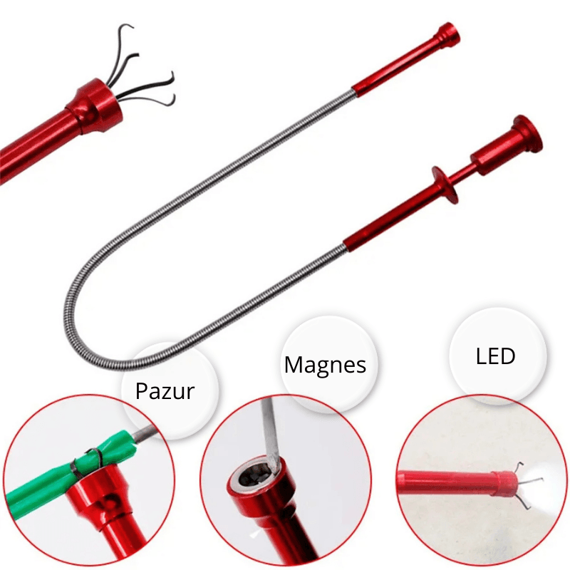 MAG-FP - Chwytak magnetyczny z pazurem i diodą led.